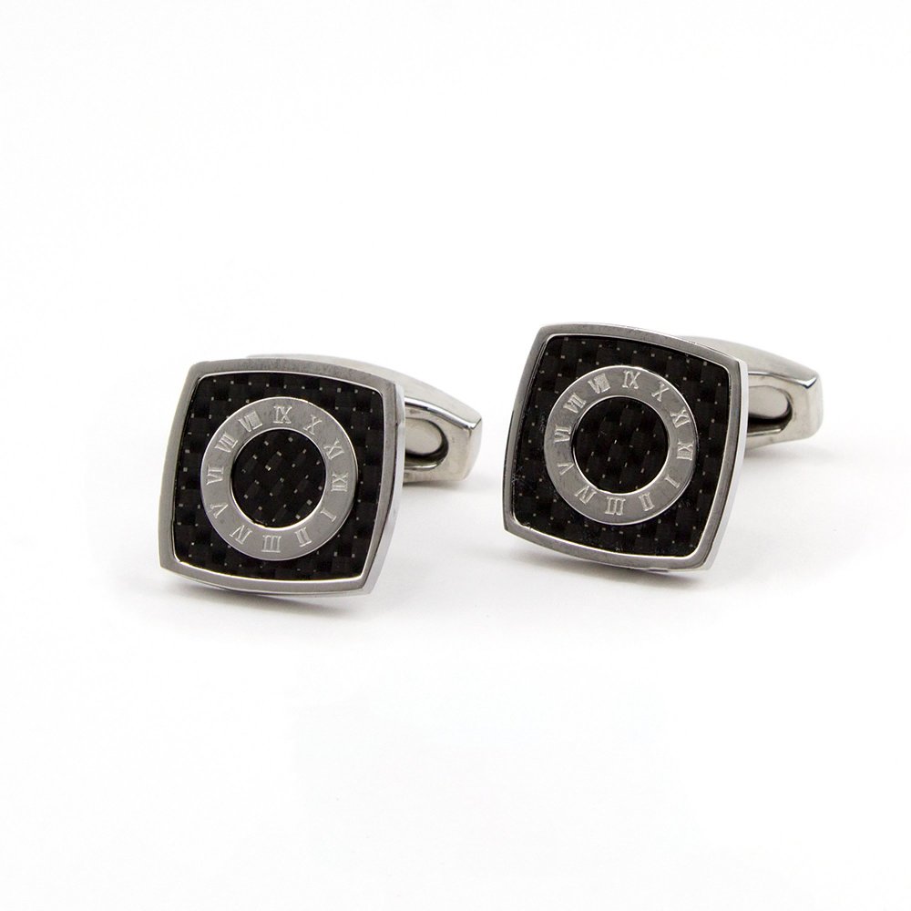 Steel cufflinks