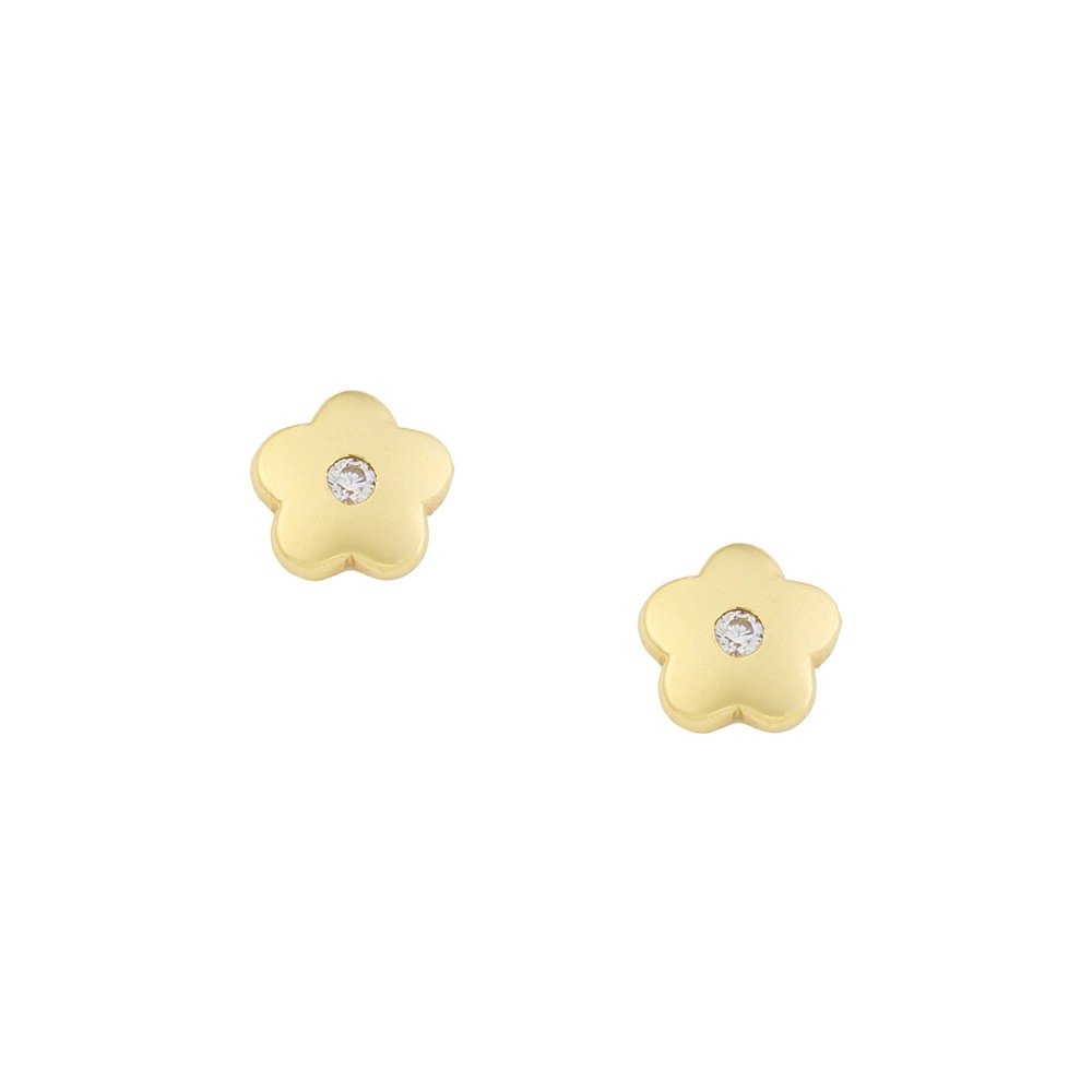 Gold children's earrings