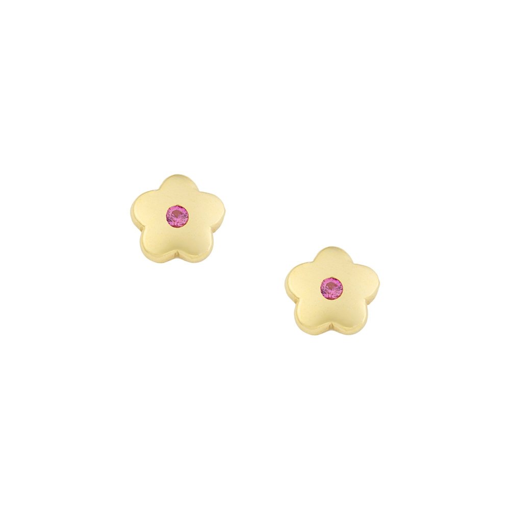 Gold children's earrings