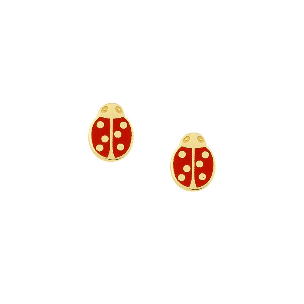 Gold children's earrings