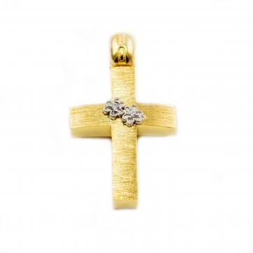 Κροντηρά Gold cross with zircons