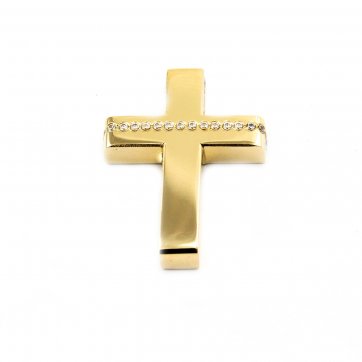 Κροντηρά Gold cross with zircons