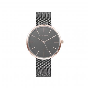 Strand Strand by Obaku watch with charcoal bracelet and dial S700LXVJMJ